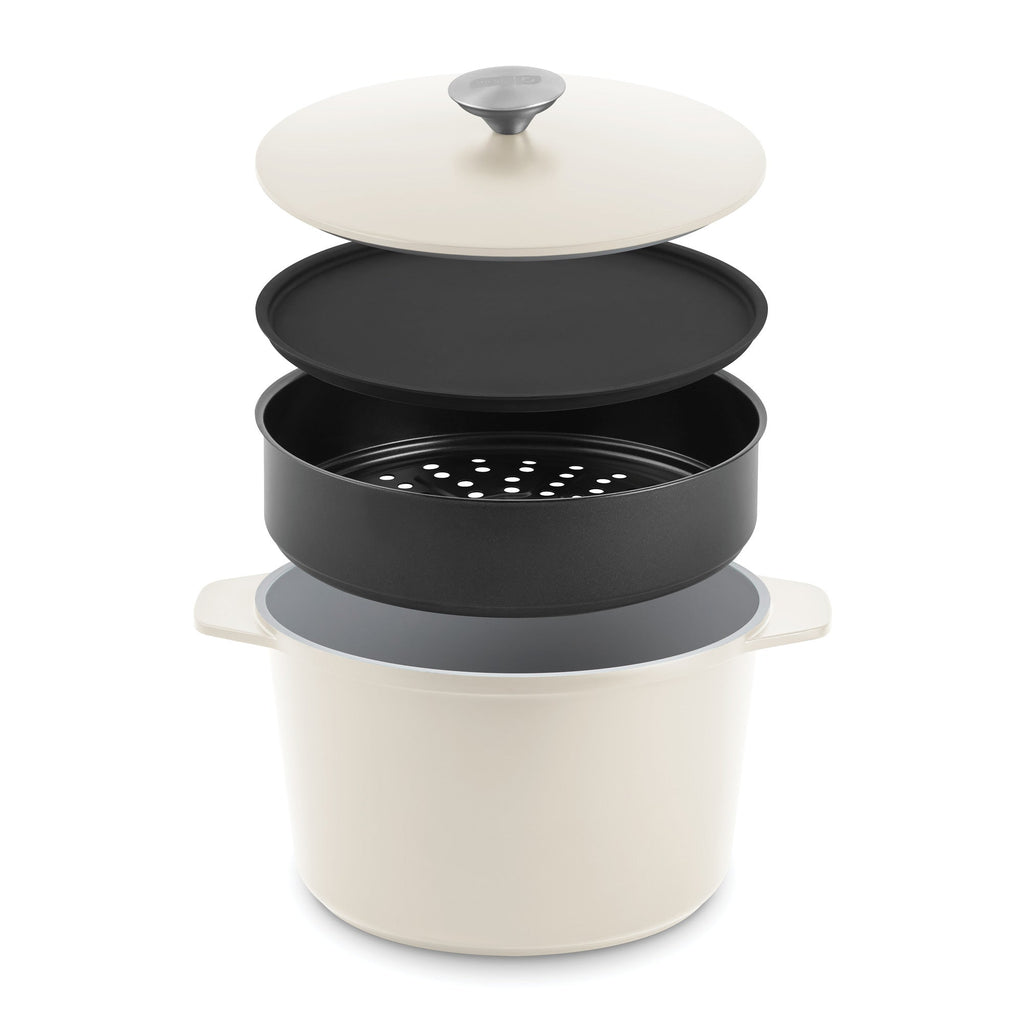 SmartStore™ 5.8qt MultiPot + Steamer Set - 5.8qt MultiPot + Steamer, Cream